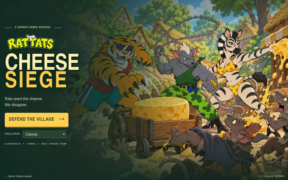 Preview of the Rattats Cheese Siege game